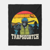 Trapsquatch Bigfoot Funny Clay Trap Schieten Manne Fleece Deken (Voorkant)