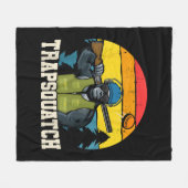 Trapsquatch Bigfoot Funny Clay Trap Schieten Manne Fleece Deken (Voorkant (Horizontaal))