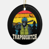 Trapsquatch Bigfoot Funny Clay Trap Schieten Manne Keramisch Ornament (Links)