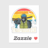 Trapsquatch Bigfoot Funny Clay Trap Schieten Manne Sticker (Vel)