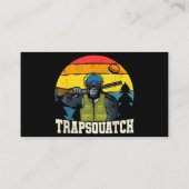 Trapsquatch Bigfoot Funny Clay Trap Schieten Manne Visitekaartje (Achterkant)