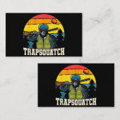 Trapsquatch Bigfoot Funny Clay Trap Schieten Manne Visitekaartje (Voorkant / Achterkant)