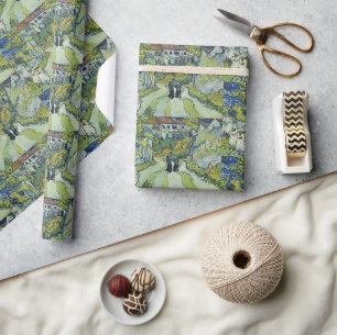 Trapveld bij Auvers Landschapskunst Cadeaupapier