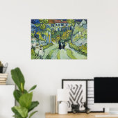 Trapveld bij Auvers Landschapskunst Poster (Thuiskantoor)