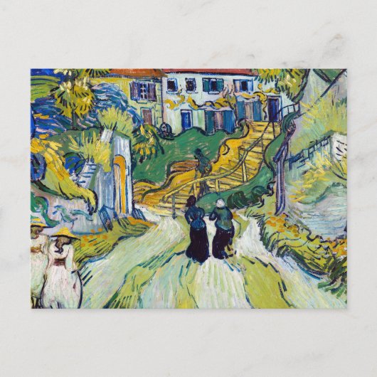 Trapveld van Vincent van Gogh in Auvers  Briefkaart (Voorkant)