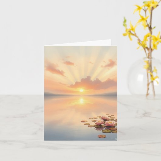 Traquil Horizons Kaart (Gele Bloem)