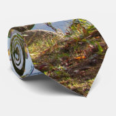 Traquilboot bij het meer stropdas (Opgerold)