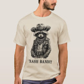 Trash Bandit Raccoon, Grappige Raccoon Lover Vinta T-shirt (Voorkant)