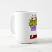 Trash Bin' Mannen T-shirt, Mannen Ghost T-shirts Koffiemok (Voorkant links)