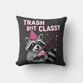 Trash But Classy – Party Raccoon Holiday Edition Kussen