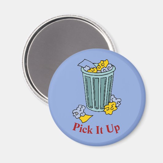 Trash Can Icon Magnet (Voorkant / Achterkant)