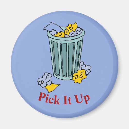 Trash Can Icon Magnet (Voorkant)