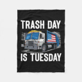 Trash Day is dinsdag de verkiezing van het Amerika Fleece Deken (Voorkant)