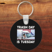 Trash Day is dinsdag Trump 2024 Sleutelhanger (Voorkant)