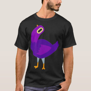 Trash Dove Emoji Shirt - Paarse duif Tee Shirt