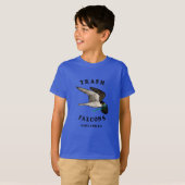 Trash Falcons Kinder T-shirt - Blauw (Voorkant volledig)