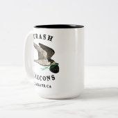 Trash Falcons Officiële Koffie Mok! Tweekleurige Koffiemok (Voorkant links)