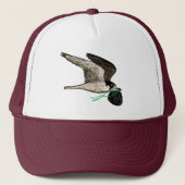 Trash Falcons Officiële Trucker Hoed - Maroon Trucker Pet (Voorkant)