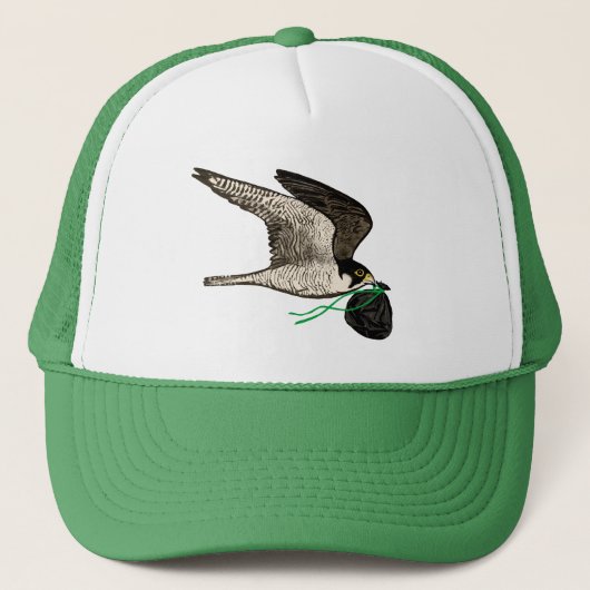 Trash Falcons Trucker Hoed - Oakland Green! Trucker Pet (Voorkant)