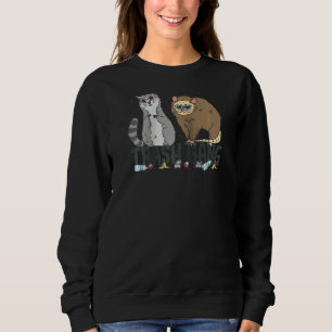 Trash Gang Raccoon en Possum Garbage Animal Gang Trui