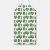 Trash Garbage Truck Birthday Dank je Label Cadeaulabel (Achterkant)