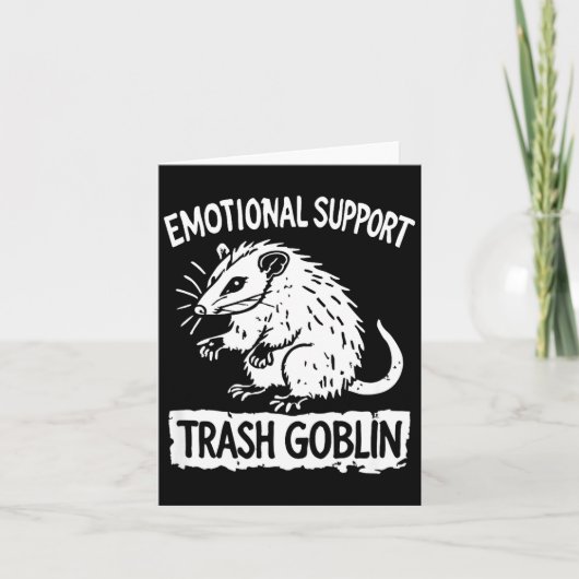 Trash Goblin Ssum Emotional Suprt Funny Meme  Kaart (Voorkant)