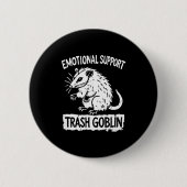 Trash Goblin Ssum Emotional Suprt Funny Meme Ronde Button 5,7 Cm (Voorkant)