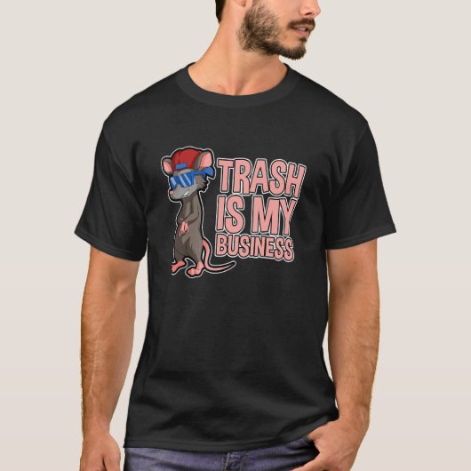 Trash is my Business Design for Possum and Opossum T-shirt (Voorkant)