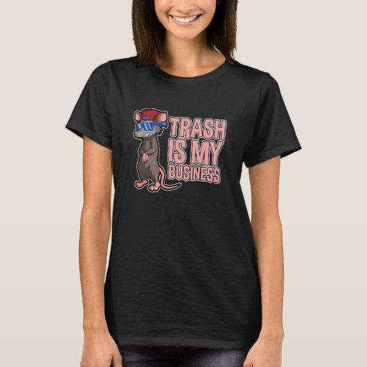Trash is my Business Design for Possum and Opossum T-shirt (Voorkant)