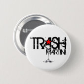 Trash Martini Black Logo Button (Voorkant /achterkant)