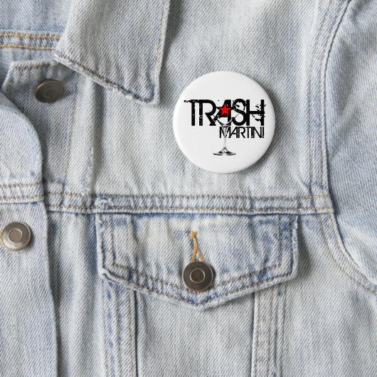 Trash Martini Black Logo Button (In situ)
