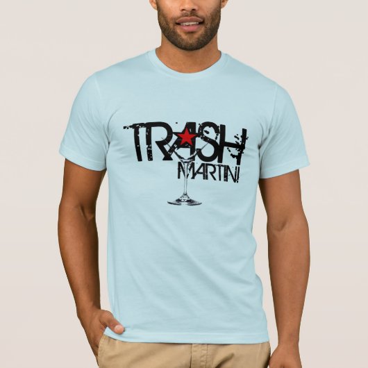 TRASH Martini Black Logo T-shirt (Voorkant)