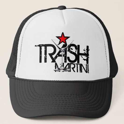 Trash Martini Trucker Hat Pet (Voorkant)