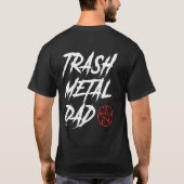 Trash Metal Pap Muziek T-shirt (Achterkant)