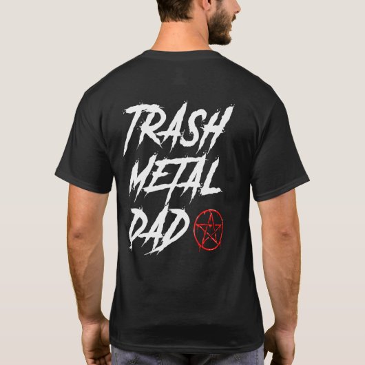 Trash Metal Pap Muziek T-shirt (Achterkant)