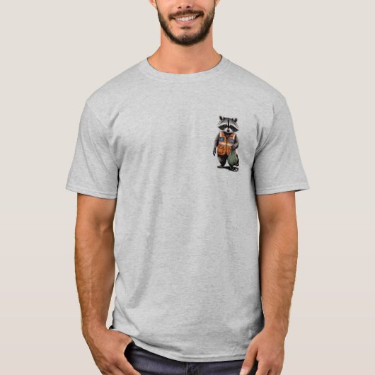 Trash Panda - Council Worker Borst Patch T-shirt (Voorkant)