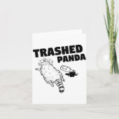 Trash Panda Drunk Racoon Funny  Kaart (Voorkant)