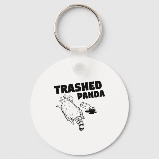Trash Panda Drunk Racoon Funny  Sleutelhanger (Voorkant)