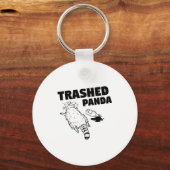 Trash Panda Drunk Racoon Funny  Sleutelhanger (Voorkant)