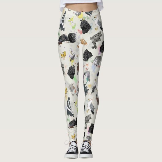 Trash Panda en Friends Leggings (Voorkant)