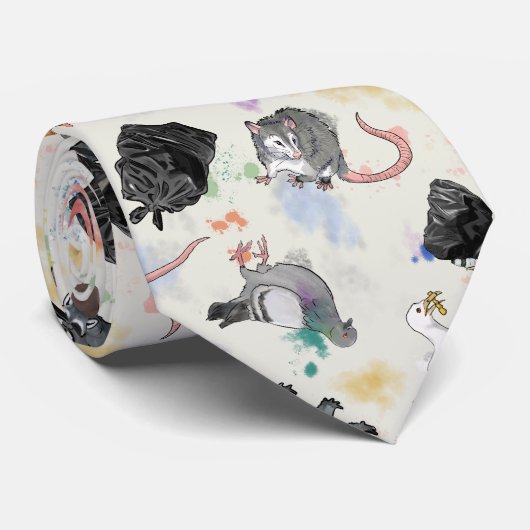 Trash Panda en Friends Stropdas (Opgerold)