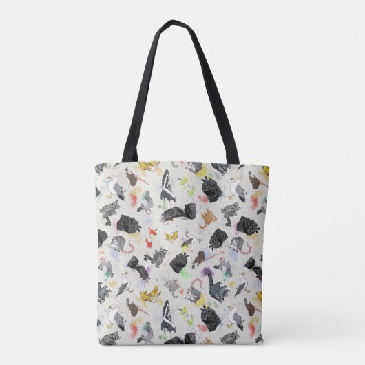 Trash Panda en Friends Tote Bag (Achterkant)