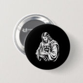 Trash Panda Jesus Raccoon Trashed Racoon Animal Ra Ronde Button 5,7 Cm (Voorkant /achterkant)