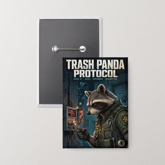Trash Panda Protocol Button (Voorkant / Achterkant)