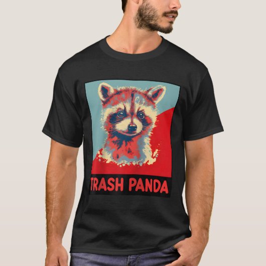 Trash Panda Raccoon Animal Baseball T-shirt (Voorkant)
