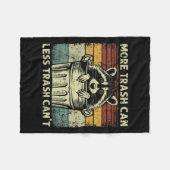 Trash Panda Raccoon It's Called Trash Can Not Tras Fleece Deken (Voorkant (Horizontaal))