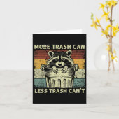 Trash Panda Raccoon It's Called Trash Can Not Tras Kaart (Gele Bloem)