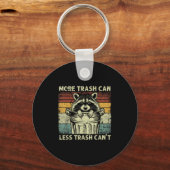 Trash Panda Raccoon It's Called Trash Can Not Tras Sleutelhanger (Voorkant)