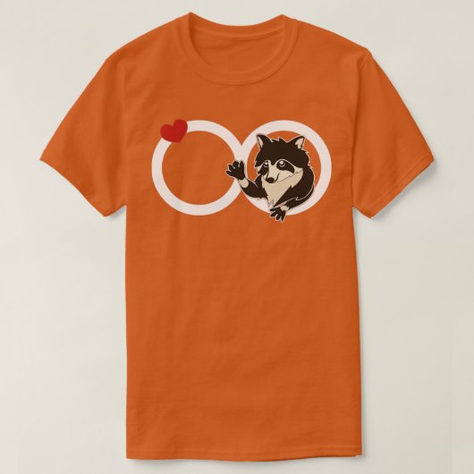 Trash Panda Racon Lover Infinity Sign Anim T-shirt (Design voorkant)