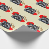 Trash Panda Racoon Cute Scavenger Thief Cadeaupapier (Hoek)